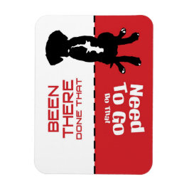 Hund Gone Potty Magnet - lass den Hund aus