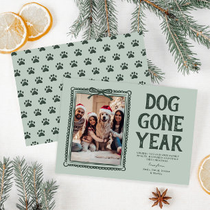 Hund Gone Year Green Foto Weihnachten