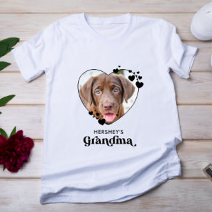 Hund GRANDMA Personalisiertes Herz Hund Lover Heim T-Shirt