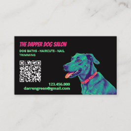 ✂️ Hund Groomer Dog QR Visitenkarte
