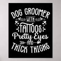Hund Groomer Tattoos Hübsche Augen Pet Grooming We