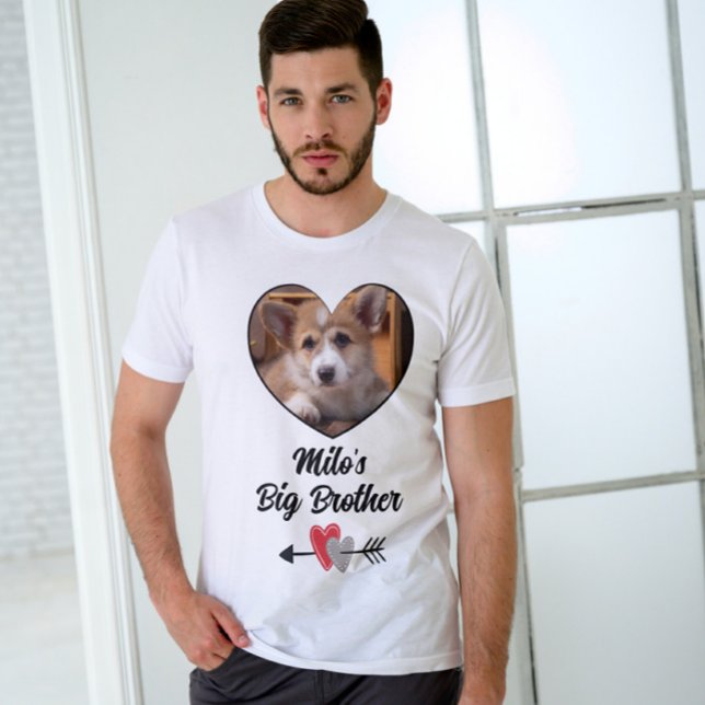Hund großen Bruder Foto personalisiert T - Shirt (Von Creator hochgeladen)