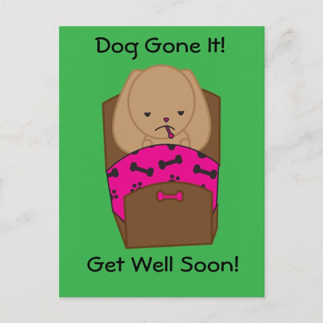 Hund gut machen, es lustig personalisieren postkarte (Vorderseite)