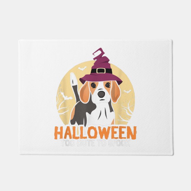 Hund Halloween Fußmatte (Vorderseite)