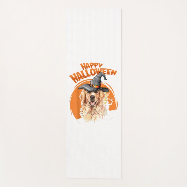 Hund Halloween Yogamatte (Vorderseite)