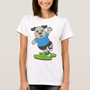 Hund Handballspieler Handball Sport T-Shirt