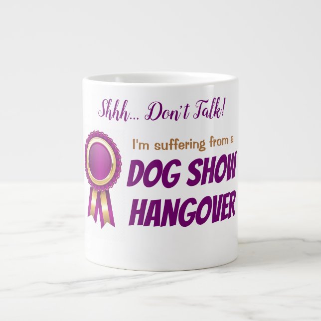 Hund Hangover Jumbo Tasse anzeigen (Vorderseite)