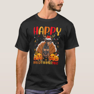 Hund Happy Miniature Pinscher Hund Hellothanksmas T-Shirt