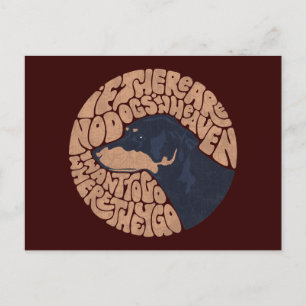 Hund Heaven Postkarte