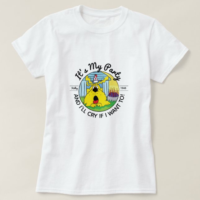 Hund HUH! Birthday Squad T-Shirt (Design vorne)