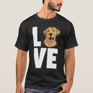 Hund Hund Mama Liebe Golden Gelber Labrador Retrie T-Shirt