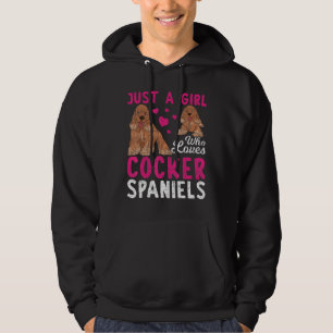 Hund Hundebesitzerin Nur Ein Mädchen Das Cocker Hoodie