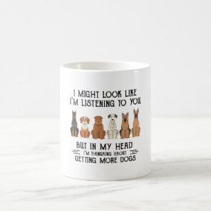 Hund, ich könnte aussehen, als höre ich dir zu. kaffeetasse