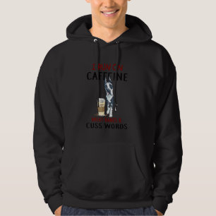 Hund ich laufe auf Coffeine Great Danes & Cuss Wor Hoodie