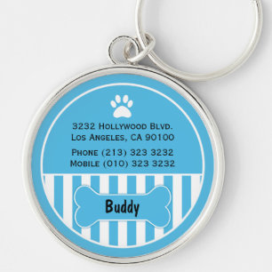 Hund-Identifikations-Umbau-Blau-Schlüsselanhänge Schlüsselanhänger
