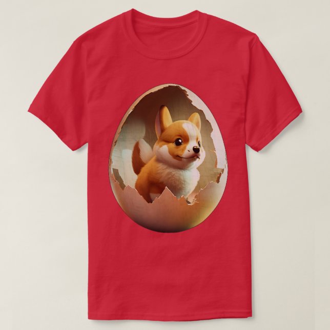 Hund im Ei 127 T-Shirt (Design vorne)