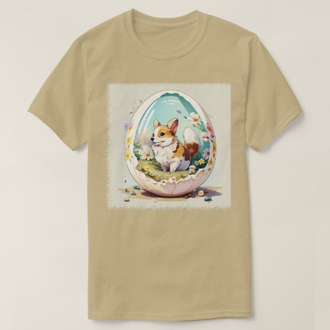 Hund im Ei 162 T-Shirt (Design vorne)