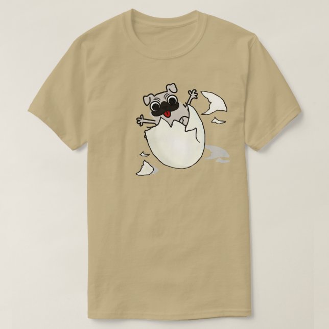 Hund im Ei 217 T-Shirt (Design vorne)