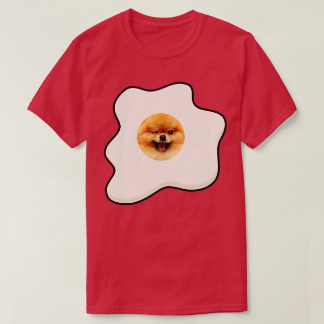 Hund im Ei 308 T-Shirt (Design vorne)