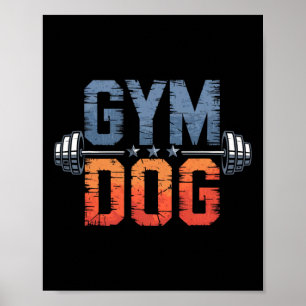 Hund im Fitnessstudio Bedeutung Hund im Fitnessstu Poster