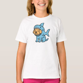 Hund im Haikostüm T-Shirt