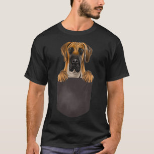 Hund in der Tasche Lustiger Hunde Liebhaber Braune T-Shirt