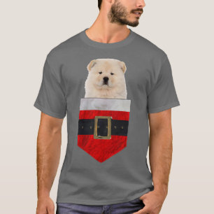 Hund in der Tasche Santa Chow T-Shirt