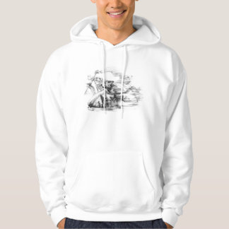 Hund in einem Beiwagen Hoodie