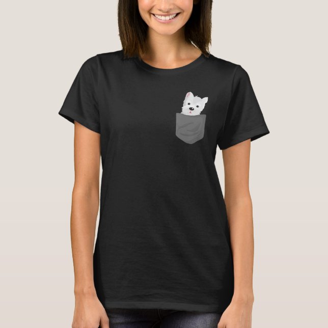 Hund in einem Niedlichen Westier Terrier Lover Wel T-Shirt (Vorderseite)