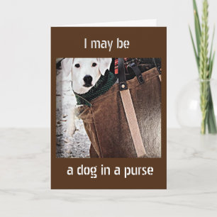***HUND IN EINEM URSPRUNG SAGT NUR CHRISTMAS*** KARTE