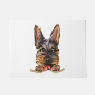 Hund in Pocket Funny Puppy for Dog Lovers Yorkshir Fußmatte