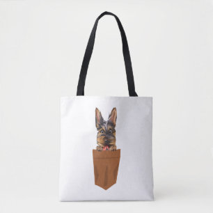 Hund in Pocket Funny Puppy for Dog Lovers Yorkshir Tasche