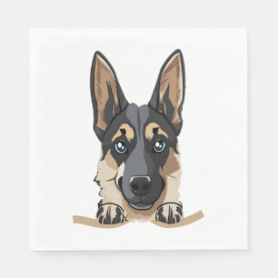 Hund in Pocket Funny Puppy für Hunde Liebhaber Ger Serviette