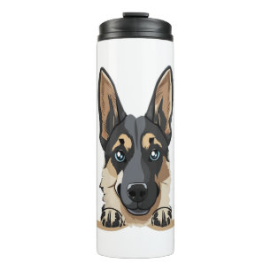 Hund in Pocket Funny Puppy für Hunde Liebhaber Ger Thermosbecher