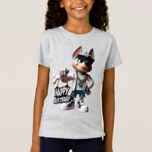 Hund in Sneakern und einer Jacke, Alles Gute zum G T-Shirt