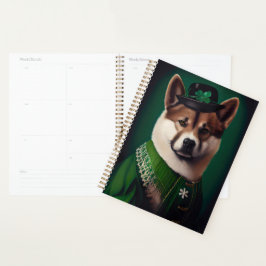 Hund in St. Patrick's Day Dress Planer