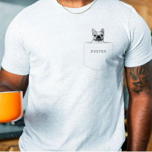 Hund in Tasche   Benutzerdefiniertes Foto für Haus T-Shirt