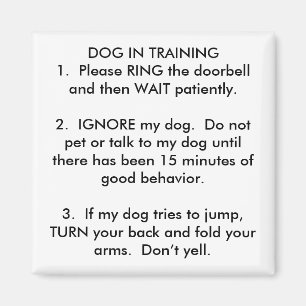 HUND IN TRAINING1. SCHELLEN Sie bitte… - Magnet