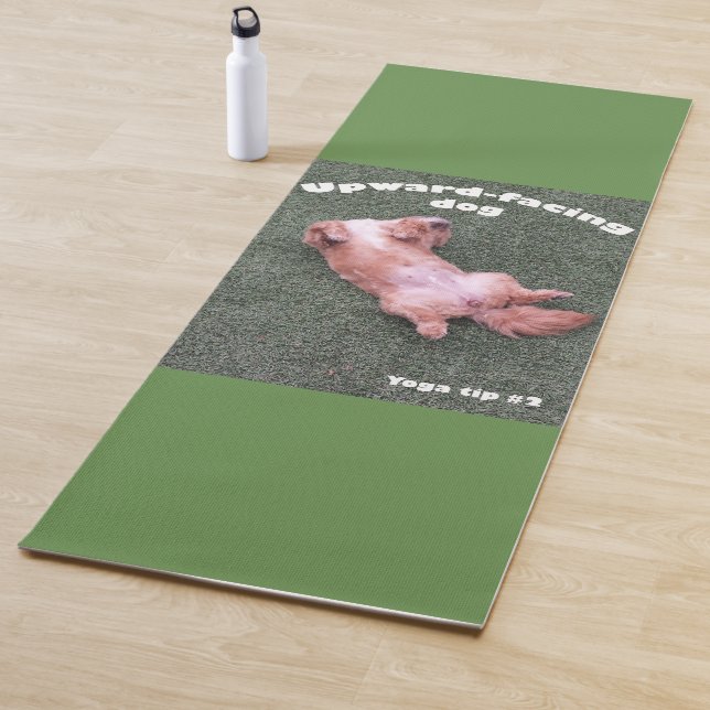 Hund inspiriert Yogaübung Yogamatte (Beispiel)