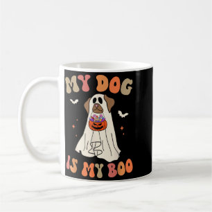 Hund ist Boo Geist Gruselig Halloween Hundeliebhab Kaffeetasse