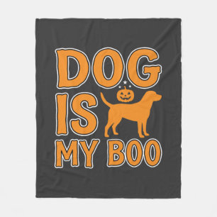 Hund ist mein Boo Halloween-Hund Fleecedecke