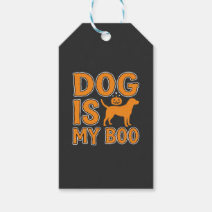 Hund ist mein Boo Halloween Hund Geschenkanhänger