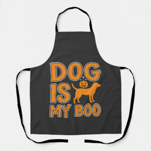 Hund ist mein Boo Halloween-Hund Schürze