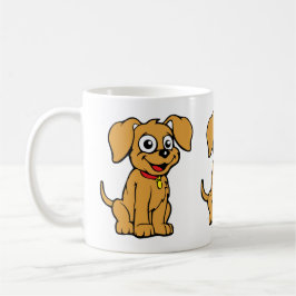 Hund ist verwirrt Kaffee Kaffeetasse