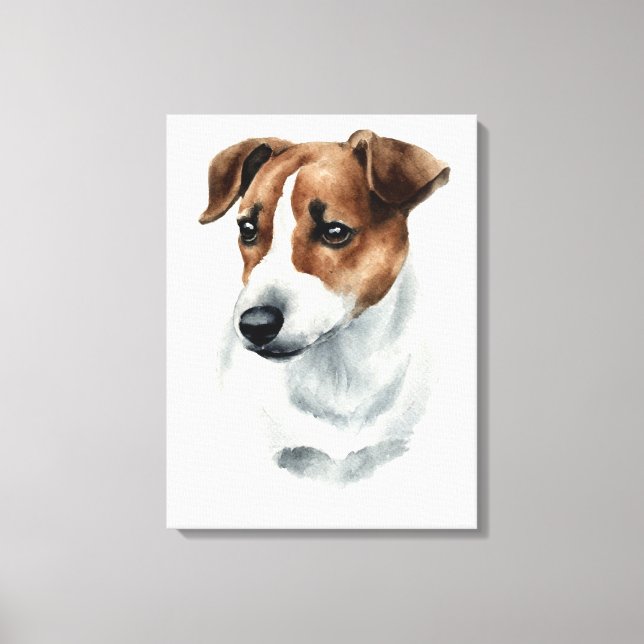 Hund Jack Russell Terrier ! Schönes Portrait! Leinwanddruck (Vorderseite)