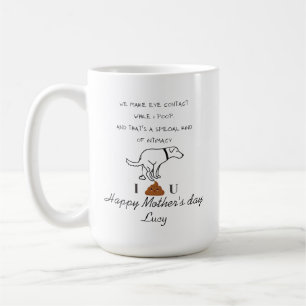 Hund kackte Happy's Vatertag Kaffee Tasse