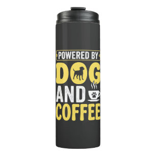 Hund Kaffee Liebhaber Powered By Design Thermosbecher