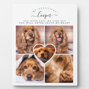 Hund Katze Haustier Verlust Geschenk - Foto Collag Fotoplatte