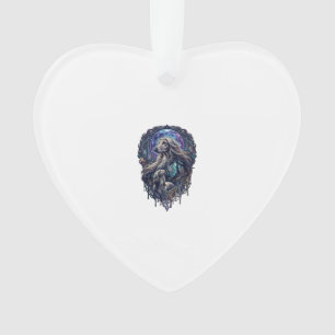 Hund Kristall Mond Enchanted Forest_1 Ornament