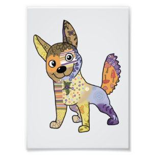 Hund Kunterbunt Fotodruck